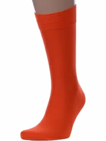 Комплект из 10 пар мужских носков Sergio Di Calze (PINGONS) из мерсеризованного хлопка, 10-17SC6, ОРАНЖЕВЫЕ