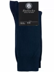 Мужские носки из 100% хлопка RuSocks (Орудьевский трикотаж), М3-11946, ТЕМНО-СИНИЕ