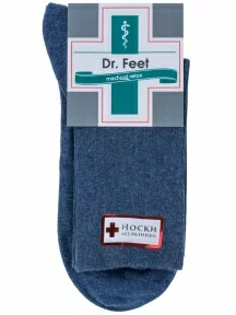 Комплект из 3 пар женских медицинских носков Dr. Feet (PINGONS), 3-15DF6, ДЖИНС