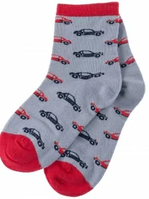 Детские носки "Красная ветка", С-2113, СЕРО-КРАСНЫЕ