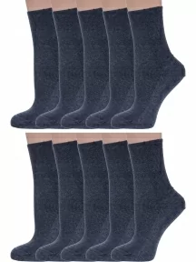 Комплект из 10 пар женских медицинских носков Dr. Feet (PINGONS), 10-15DF6, АНТРАЦИТ