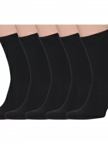 Набор из 5 пар мужских носков MSCLUB №М00, МС-ПН-01-5, черные в коробке NosMag