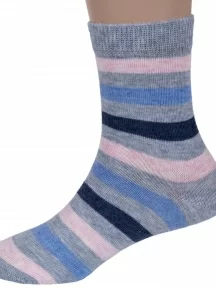 Комплект из 5 пар детских носков RuSocks (Орудьевский трикотаж), 5-Д3-13160, рис. 04, СВЕТЛО-СЕРЫЕ
