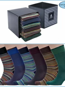 Набор мужских носков из мерсеризованного хлопка, 6 пар (ТМ Sergio di Calze), PG-16SC3-17SC4-6, микс