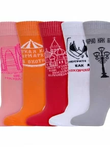 Набор из 5 пар женских носков MSCLUB №Ж03, ВИМ5-ж3, микс 1