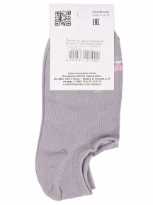 Подростковые ультракороткие носки "Красная ветка", ПС-1419, СЕРЫЕ