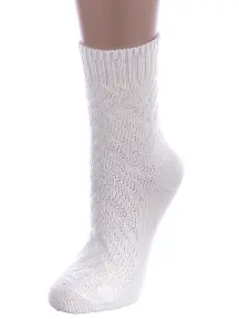 Женские полушерстяные носки RuSocks (Орудьевский трикотаж) БЕЛЫЕ (Ж3-38847)