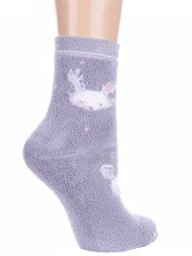 Детские махровые носки Брестские (БЧК), 14С3060, рис. 044, СЕРО-СИРЕНЕВЫЕ