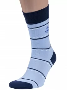 Мужские носки LORENZline, Е25, ГОЛУБЫЕ с якорем