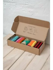 Набор из 5 пар мужских носков "Нева-Сокс", НС-5-НМ216/2, "Удачный денек"