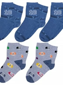 Комплект из 5 пар детских носков RuSocks (Орудьевский трикотаж), 5-Д3-13499, микс 9