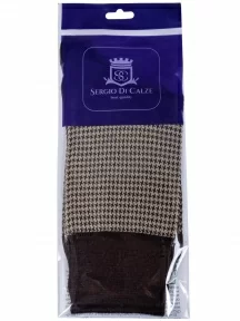 Мужские бамбуковые носки Sergio Di Calze (PINGONS), 17SC5, КОРИЧНЕВЫЕ