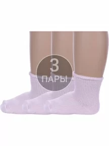 Комплект из 3 пар детских носков Альтаир, 3-С63, СВЕТЛО-РОЗОВЫЕ