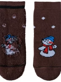 Детские махровые носки Альтаир, С90, КОРИЧНЕВЫЕ