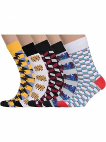 Набор из 5 пар мужских носков MSCLUB №М38, ВИ5-НМ38, микс 2