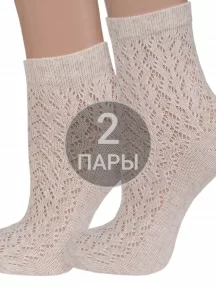 Комплект из 2 пар женских носков Брестские (БЧК), 2-19С1607/8, микс
