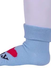 Комплект из 5 пар детских носков RuSocks (Орудьевский трикотаж) рис. 01, ГОЛУБЫЕ (5-Д-106)