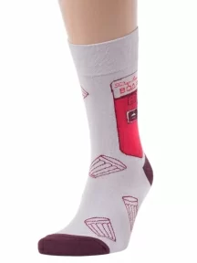 Комплект из 2 пар мужских носков MSCLUB №М06, 2-NM-76, СВЕТЛО-СЕРЫЕ