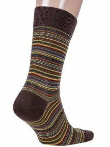 Мужские носки из мерсеризованного хлопка Sergio Di Calze (PINGONS), 16SC3, КОРИЧНЕВЫЕ