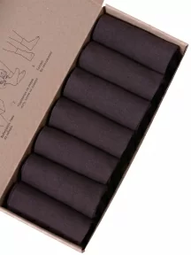 Набор из 7 пар мужских носков "Нева-Сокс", 7-ПН-01Э, КОРИЧНЕВЫЕ