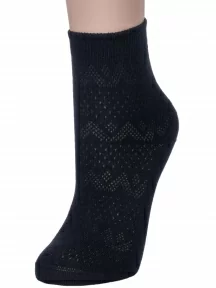 Женские носки "НАШЕ" Смоленской чулочной фабрики, С196, рис. 1, ЧЕРНЫЕ №1