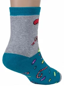 Детские махровые носки "Красная ветка", С-627, ЗЕЛЕНЫЕ