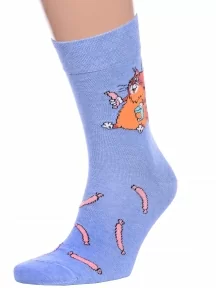 Мужские носки Брестские (БЧК), 23С2155, рис. 504, ГОЛУБЫЕ МЕЛАНЖ