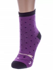 Детские махровые носки Альтаир, С112, ФИОЛЕТОВЫЕ