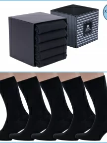 Набор мужских носков из хлопка CORESPUN , 5 пар (ТМ Sergio di Calze), PG-15SC4-5, черные