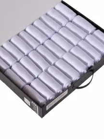 Набор из 30 пар мужских носков "Бизнес" (RuSocks / Орудьевский трикотаж), РуС-30, белые