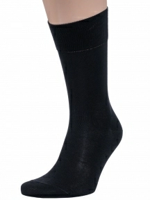 Набор мужских носков из мерсеризованного хлопка, 6 пар (ТМ Grinston socks), PG-15D3-6, ЧЕРНЫЕ
