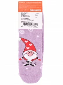 Детские махровые носки Брестские (БЧК), 14С3060, рис. 721, БЛЕДНО-СИРЕНЕВЫЕ МЕЛАНЖ