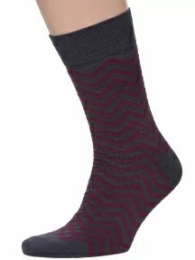 Мужские носки MSCLUB №М33, nm-356, ГРАФИТОВО-БОРДОВЫЕ