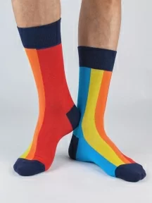 Набор из 5 пар мужских носков "Нева-Сокс", НС-5-НМ211, микс "Апельсиновый фреш" V2.0