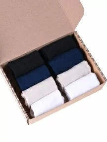 Набор из 8 пар женских бамбуковых носков (ТМ Grinston socks), PG-17D2-8, микс 2