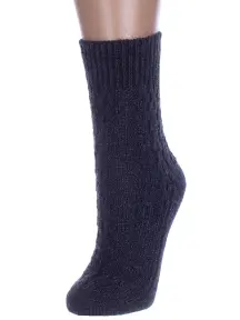 Женские полушерстяные носки RuSocks (Орудьевский трикотаж) ТЕМНО-СИНИЕ (Ж-180)