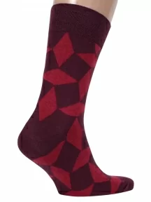 Мужские носки MSCLUB №М39, nm-428, БОРДОВЫЕ