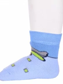 Детские махровые носки Брестские (БЧК), 14С3060, рис. 820, БЛЕДНО-ГОЛУБЫЕ