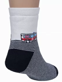 Детские махровые носки LORENZline, Л81, КРЕМОВО-ЧЕРНЫЕ