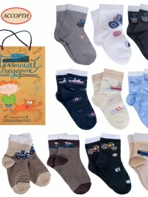 Набор для мальчиков из 10 пар носков LORENZline, Л87-10, микс