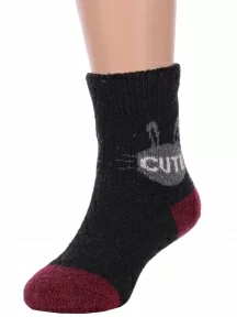 Детские теплые махровые носки Hobby Line, Ндад7618-01, ЧЕРНЫЕ