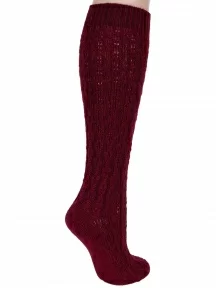 Женские гольфы RuSocks (Орудьевский трикотаж) ТЕМНО-БОРДОВЫЕ (Ж-155-03)