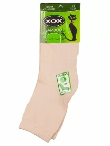 Женские бамбуковые носки с махровым следом ХОХ, Z-1423, БЕЖЕВЫЕ