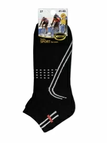 Мужские короткие спортивные носки ХОХ, SPM-1, ЧЕРНЫЕ