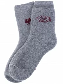 Детские махровые носки Hobby Line, 7838, СВЕТЛО-СЕРЫЕ "Верблюд"