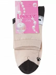 Женские носки LORENZline, Д110, БЕЖЕВЫЕ