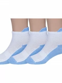 Комплект из 3 пар детских носков Носкофф (АЛСУ), 3-НД6, ГОЛУБЫЕ