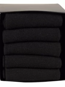 Набор из 5 пар мужских шерстяных носков (ТМ Sergio di Calze), PG-21SC2-5, черные