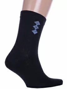 Мужские носки Альтаир, С45, ЧЕРНЫЕ с джинсовым