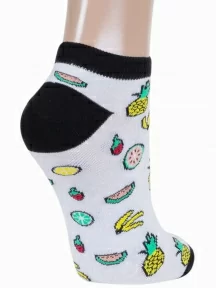 Женские короткие носки ХОХ, G-3R23, БЕЛЫЕ